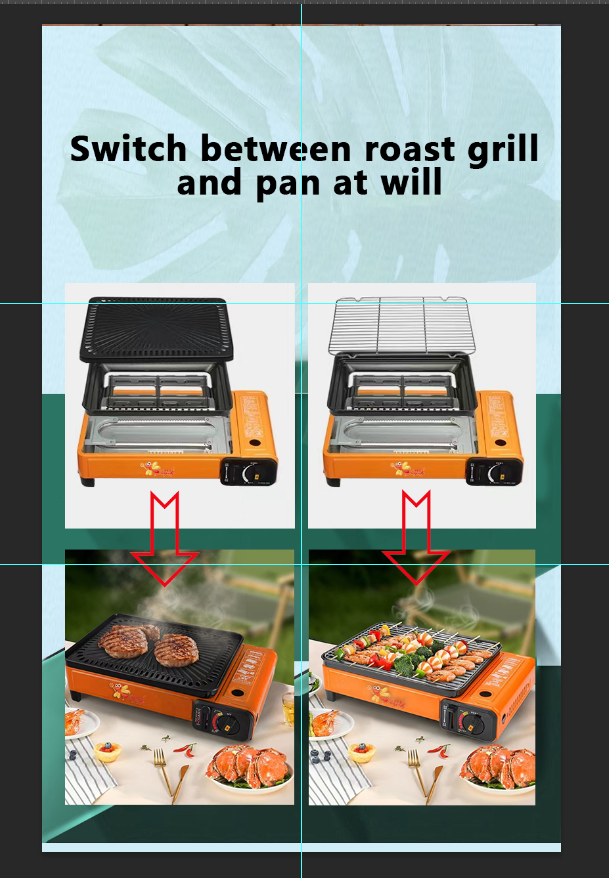 Portable Gas Grill Orange | eBay