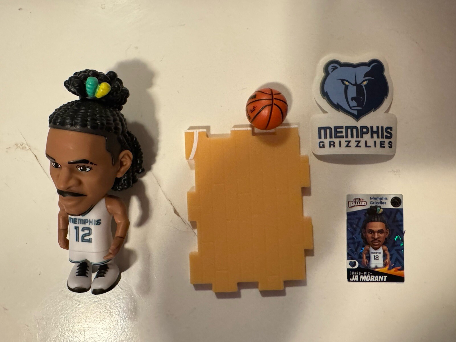 Zuru 5 Surprise NBA Ballers Ja Morant Grizzlies White Jersey 2024 Mini Figure