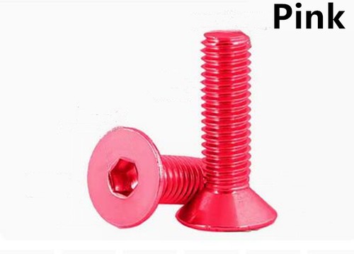 Colorful Aluminum 7075 Hex Socket Countersunk Flat Head Screws M3 M4 - Picture 18 of 25