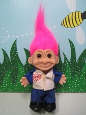 BOWLER - 5" Russ Troll Doll - NEW IN BAG - Less than perfect - Pink Hair