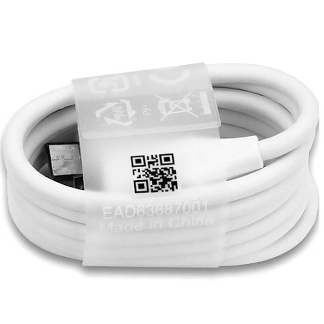 LG CAVO USB-C ORIGINALE TYPE C EAD63687001 PER DATI E RICARICA 1M WHITE 78CDF6A - Immagine 3 di 3