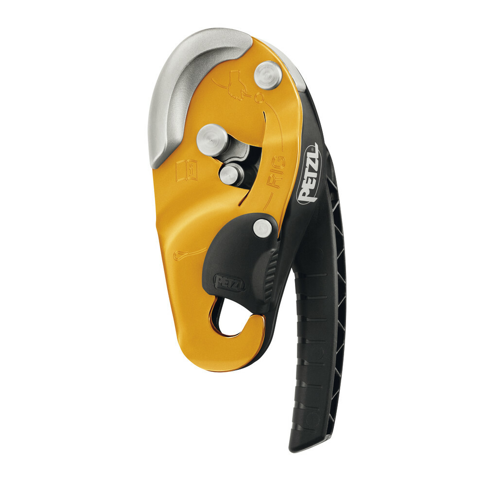 Dispositivo de rapel Petzl RIG, amarillo D021AA00 (dispositivo de captura corredor de protección contra caídas)
