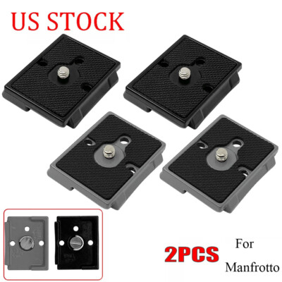 2Pack Quick Release QR Plate For Manfrotto Compatible 200PL-14 Camera Tripod USA