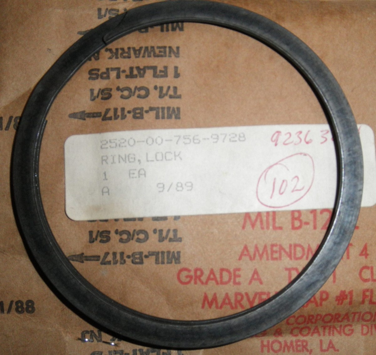 Caterpillar Lock Ring 1K-6986 CAT 1K6986 2520-00-756-9728