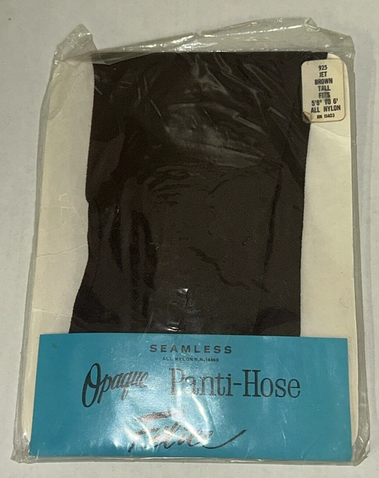 Panti-Manguera Felice 925 Marrón Jet Alto 5'8-6.0' RN 11403 Sin Costuras Todo Nylon Opaco Foto 4 de 4