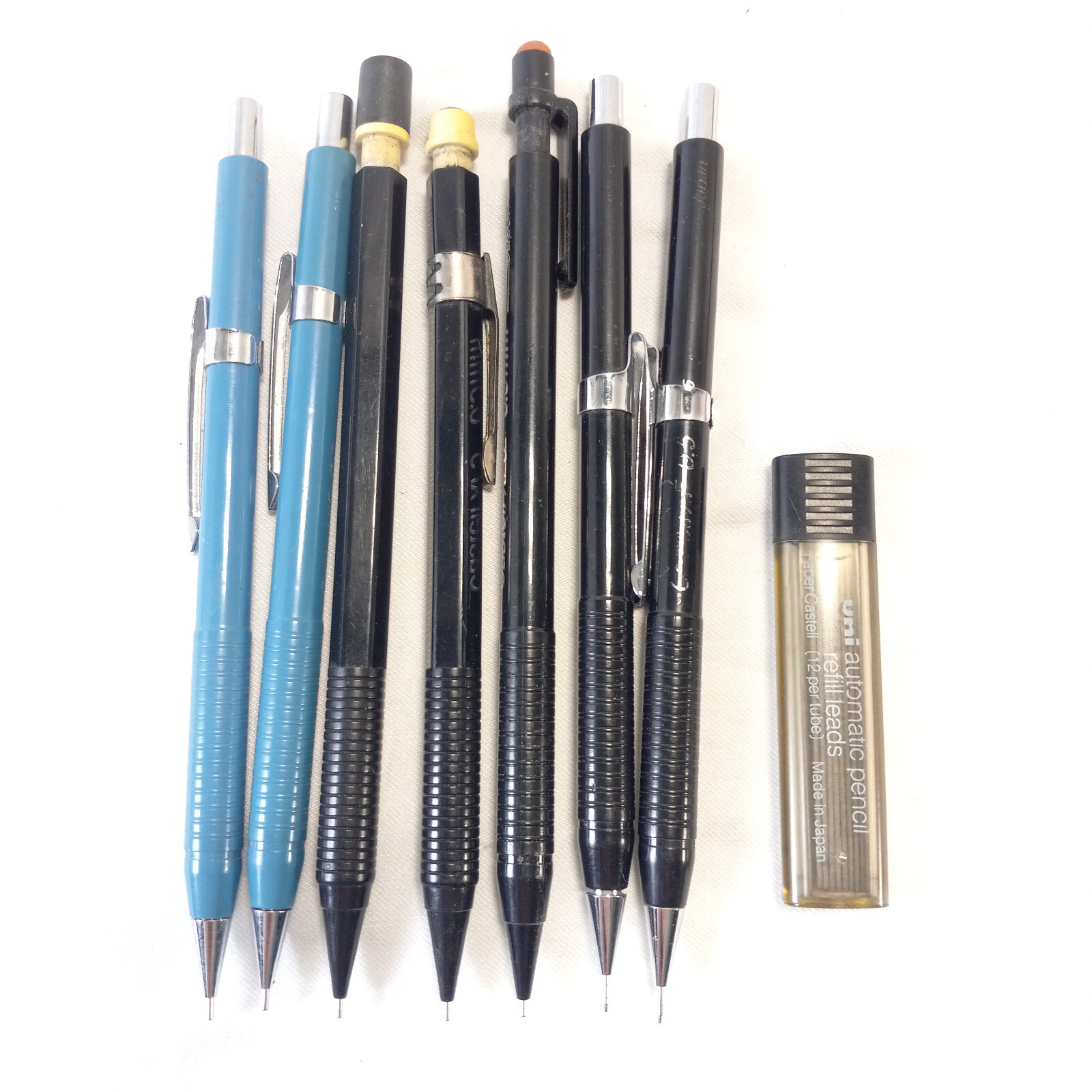 Mechanical Pencils Faber Castel XF5 XF 9765 & 9767 with Lead Holder Lot of 7-image