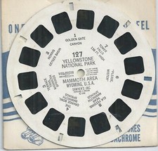 127 Yellowstone National Park Mammoth Area Wyoming 1948 View-master Reel