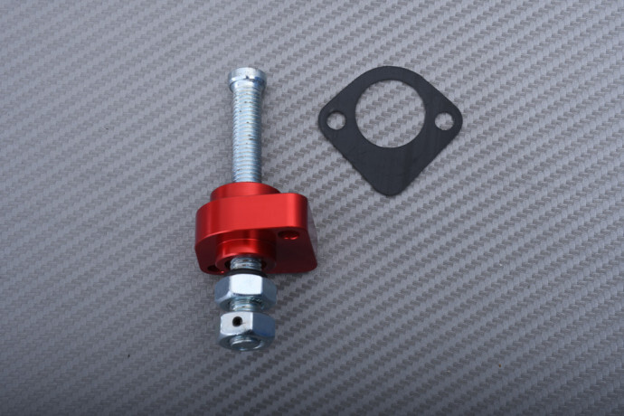 Tendeur chaine distribution alu rouge pour les trajets en Honda VFR 800 F