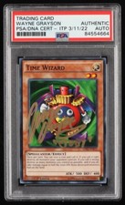 Wayne Grayson Joey Wheeler Signed Time Wizard 2016 YuGiOh Legendary Decks PSA C