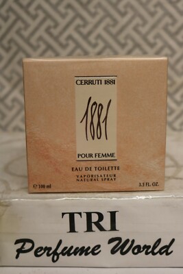 CERRUTI 1881 Pour Femme Eau de Toilette Women Spray 3.3 fl. oz. Sealed Vintage