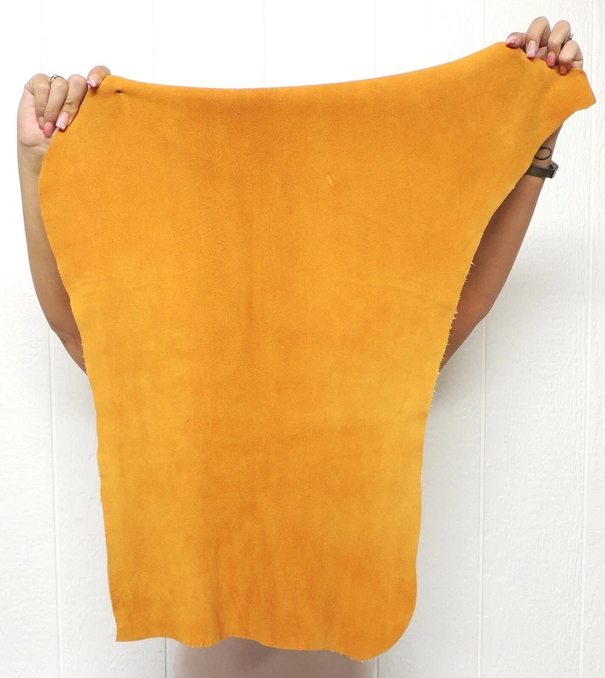 GOLD DEERSKIN Leather Hide for Native Crafts Buckskins Laces Bags Taxidermy Deer - Image 2 of 4