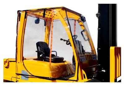 Atrium Full Forklift Cab Enclosure Cover Clear Vinyl - Fits STD size forklifts