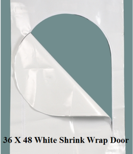 36x72 36 x 72 boat shrink wrap shrinkwrap zipper entry