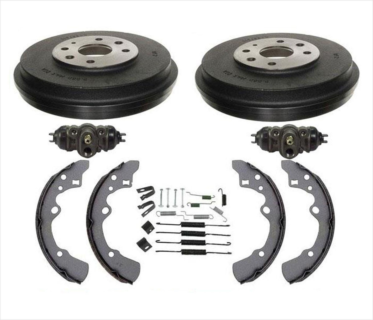Fits Ford 97-03 Escort Tracer (2) Brake Drums & Shoes Wheel