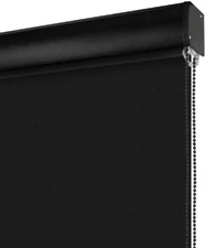 LUCKUP Blackout Roller Shade Window Blind 36x72 Black NEW Sealed