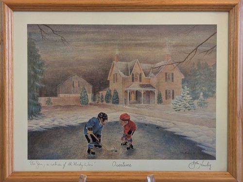 Canadian Framed Print "Overtime" by John Newby. Signed /Professionally Framed - Picture 3 of 11