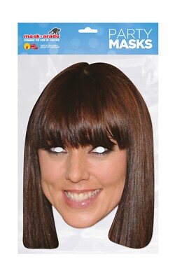 Melanie Chisholm 2D Card Party Face Mask - Celebrity Singer Fancy Dress Up