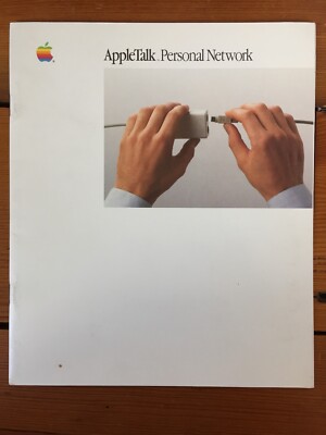 Vtg Apple 1986 Macintosh Mac AppleTalk Personal Network Set Up Guide Manual Book