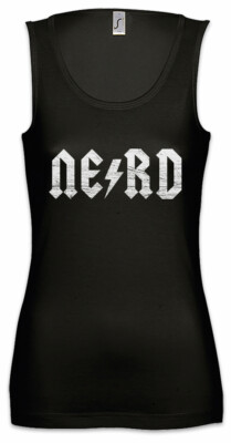 Nerd Lightning Damen Tank Top Fun Hard Rock Band Heavy Metal Gitarrist Festival