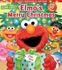 Sesame Street: Elmo's Merry Christmas (Lift-the-Flap) - Board book - GOOD