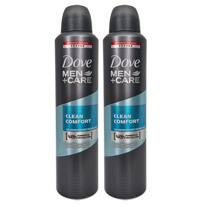 DOVE Deodorant Spray Men Care - Clean Comfort(8.4oz/250ml) ''Pack of 2''