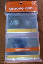 onn. 90 Minute Cassette Tapes, 2 Count NEW Still In Original Package
