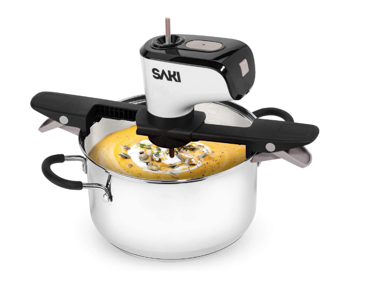 Saki Adjustable Speed Automatic Electric Hands Free Cooking Pot