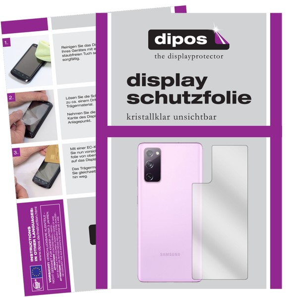 2X Schutzfolie FüR Samsung Galaxy S20 Fe RüCkseite Klar Displayschutzfolie Folie-image