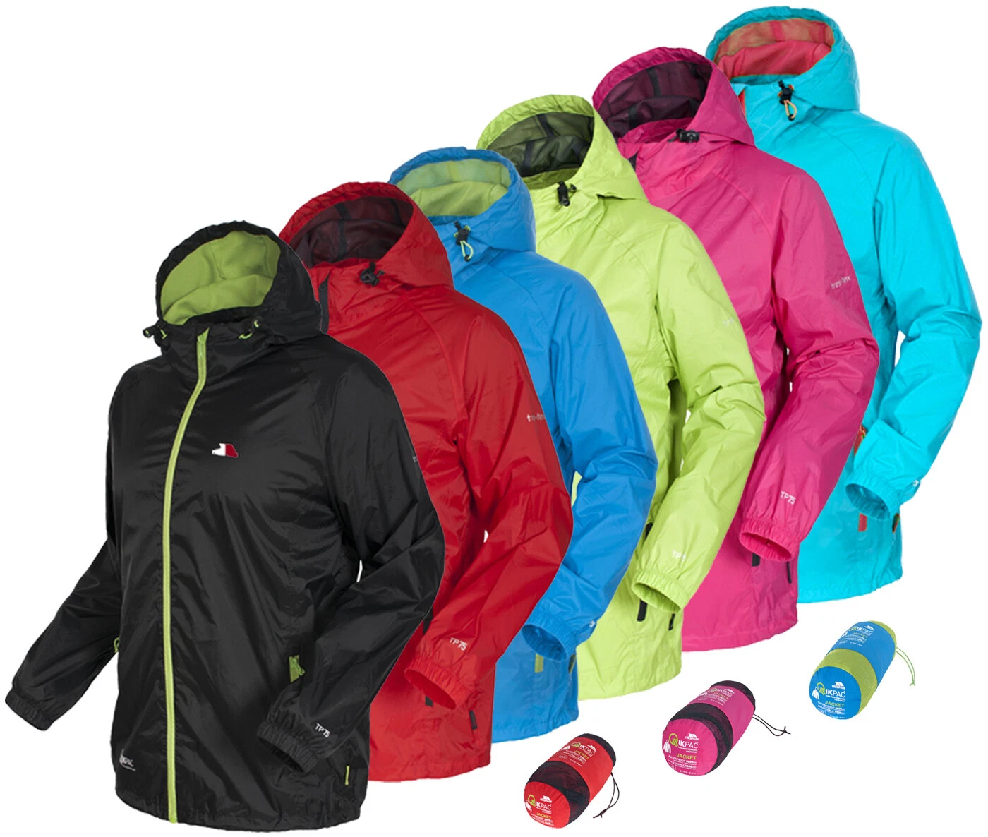 Trespass Qikpac Unisex / Mens / Womens Waterproof Packaway Jacket with Bag
Opens in a new window or