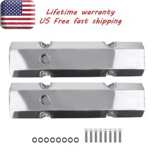 1pair Fabricated Aluminum Tall Valve Covers For Small Block Chevy 283 305 V8 1pair Fabricated Aluminum Tall Valve Covers For Small Block Chevy 283 305 V8