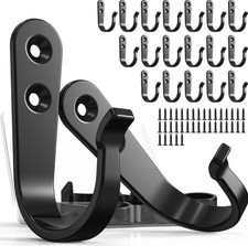 20PCS Wall Hooks for hanging, Metal Wall Hooks for Coats, Coat hooks for Wall