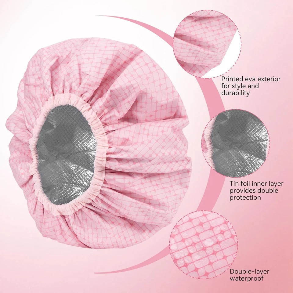 2 Pièces Bonnet Chauffant Pour Soins En Profondeur, Bonnet Auto Chauffante Pour - Photo 3/4