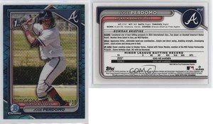 2024 Bowman Chrome Prospects Blue Reptilian Refractor /150 Jose Perdomo #BCP-220
