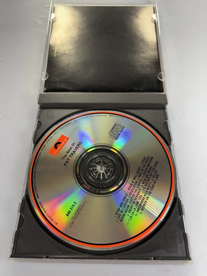 Pat Travers - The Best of Pat Travers (CD, 1991) Polydor Records 849374-2 Foto 2 de 3