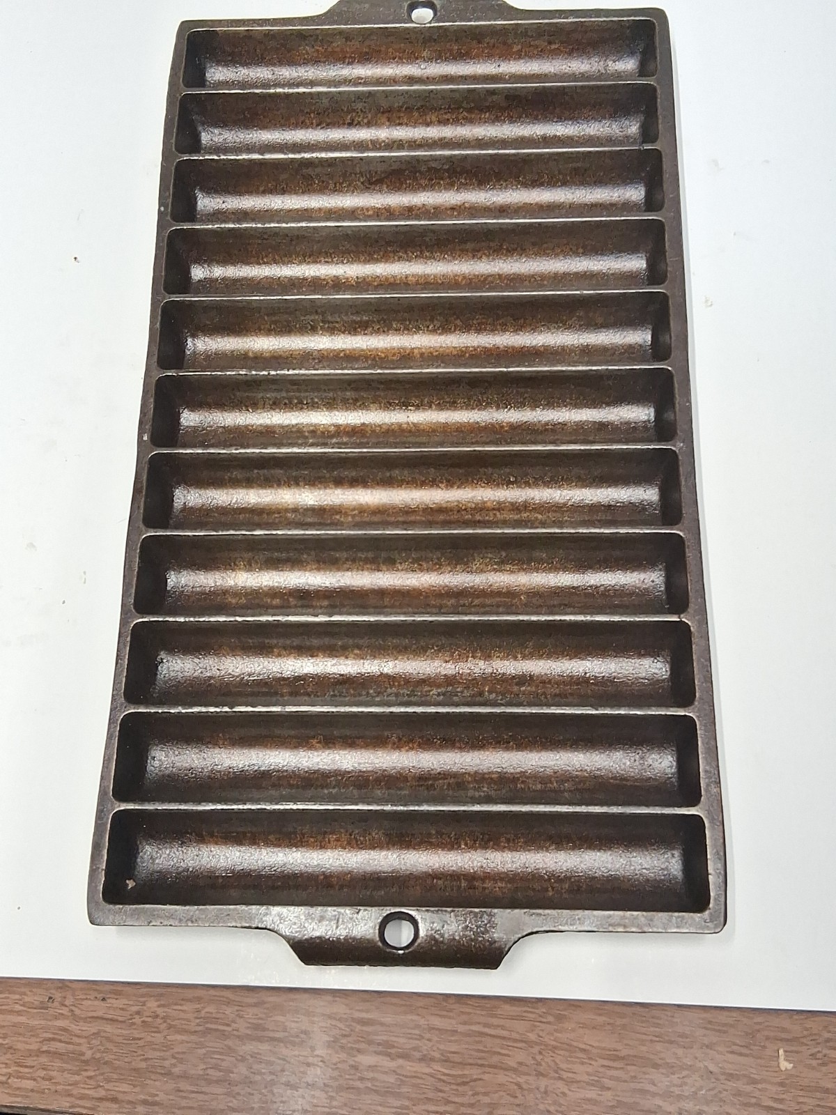 Pan No Pattern Antique Griswold No. 22 Corn Bread Pan Erie PA Cast Iron Pattern 954L ...