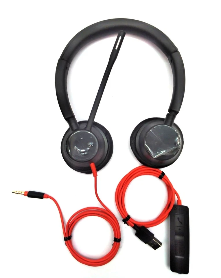 Plantronics Blackwire Headphones 3325 Stereo USB with Boom Microphone W3325T - Image 3 of 4