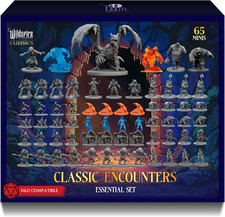 Classic Encounters - Essential Set - 65 Iconic DND Miniatures Bulk Monsters, 28M