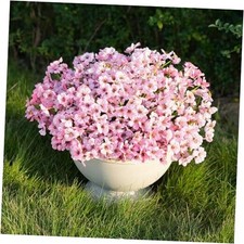 Artificial Flowers for Outdoor Faux Plants for Spring Summer 24Pcs Pink
