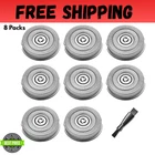8x Replacement Heads for Skull Shaver Pitbull Gold Silver Platinum Diamond Blade