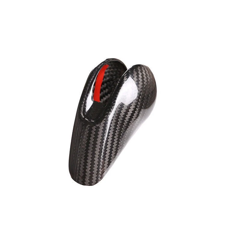 Cubierta de perilla de cambio de marchas de fibra de carbono real para Porsche macan 911 Panamera Foto 2 de 4