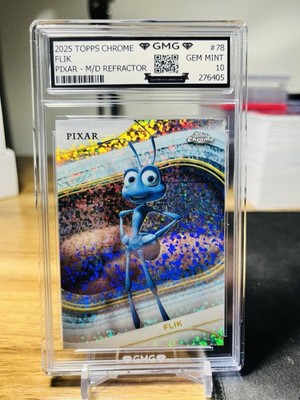 topps chrome disney flik フリック　99シリ 2025 Topps Chrome Disney Flik M/D Refractor #78 GMG Graded 10 Gem