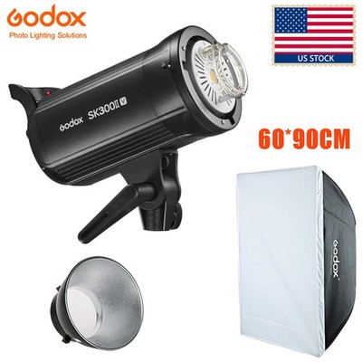GODOX SK300II-V 300Ws Photo Studio Strobe Flash Monolight+60*90cm 