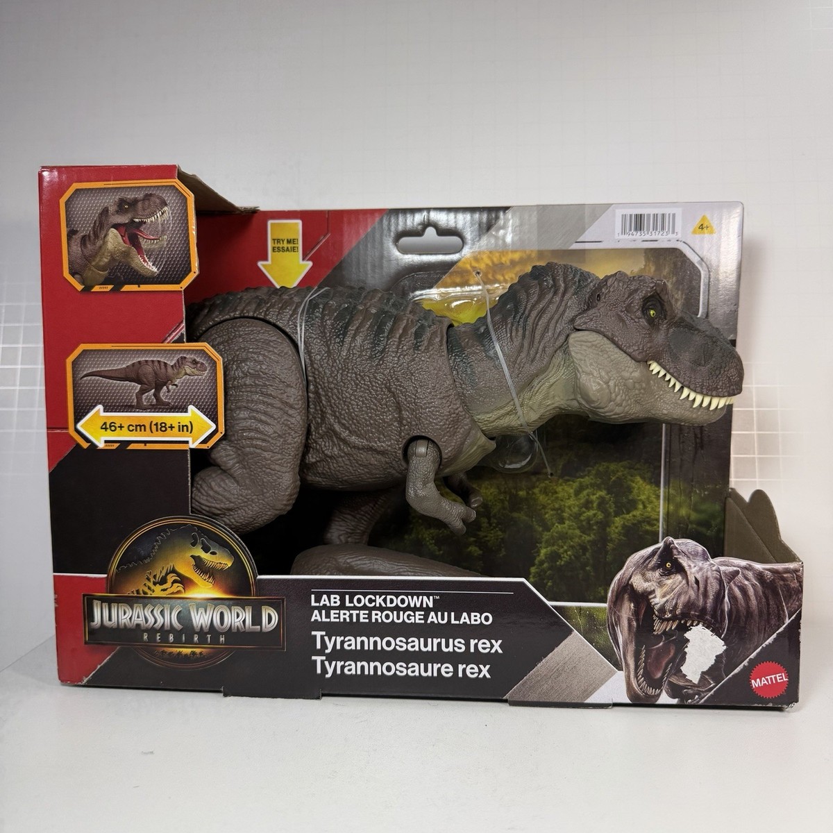 Mattel Jurassic World Rebirth Lab Lockdown Tyrannosaurus Rex JGM16