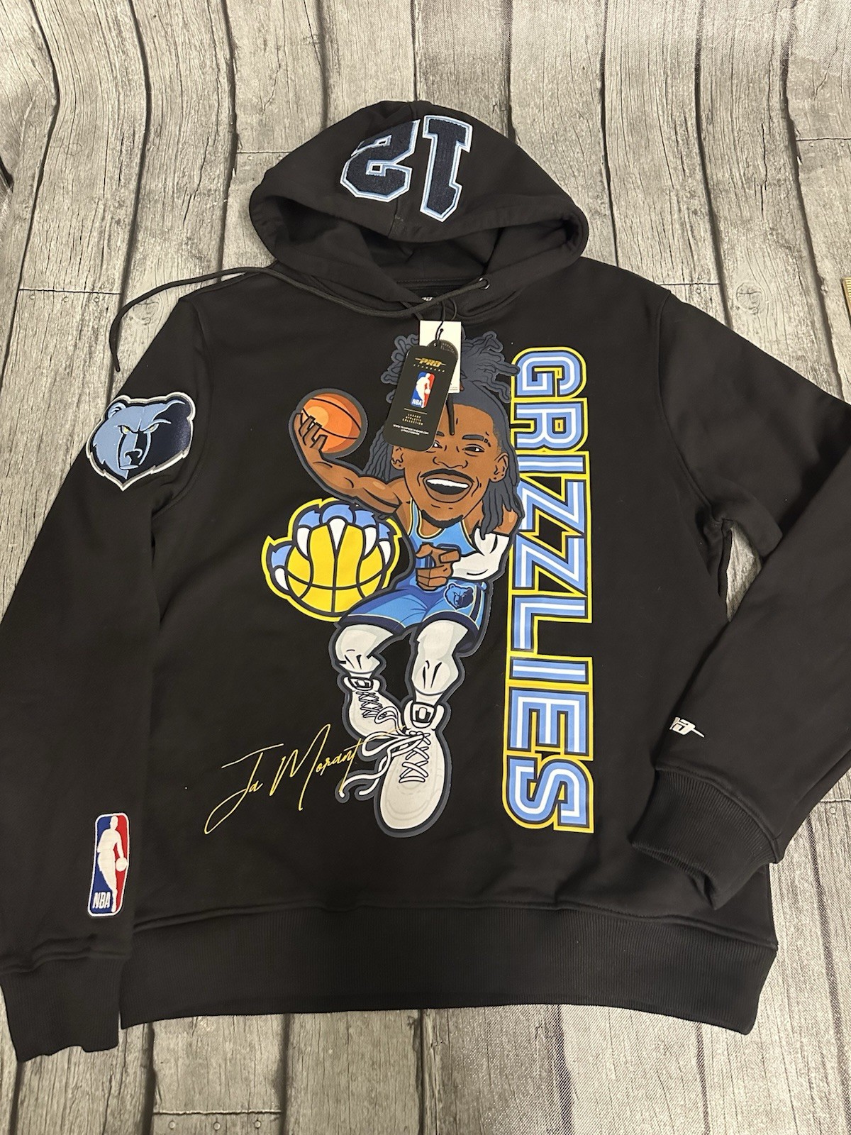 NWT Men’s Pro Standard Memphis Grizzlies Ja Morant Hoodie Black Large 