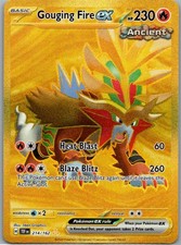 Gouging Fire ex 214/162 Hyper Rare Temporal Forces Pokemon Near Mint on eBay