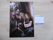 Saxon band autographs signed 20x30 cm photo ACOA