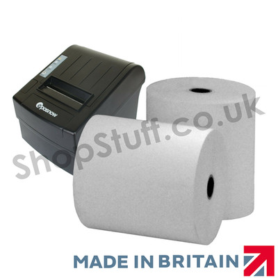 BOX MIT 20 TILROLLS für die Epos Now 80LUS 80mm Thermodrucker Papierrollen
