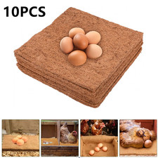 10Pack Chicken Nesting Pads Natural Coconut Fibers Hens Nest Boxes Liners Mats