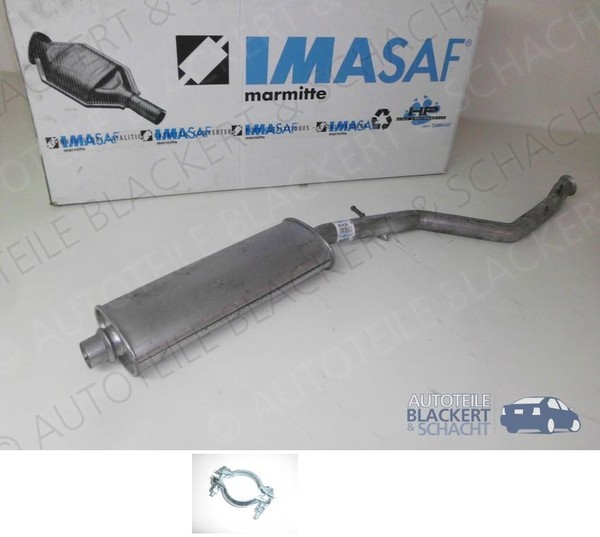 Imasaf Auspuff Mitteltopf+Anbauteile für Peugeot 206 2.0 16V Euro3 S16 2003--image