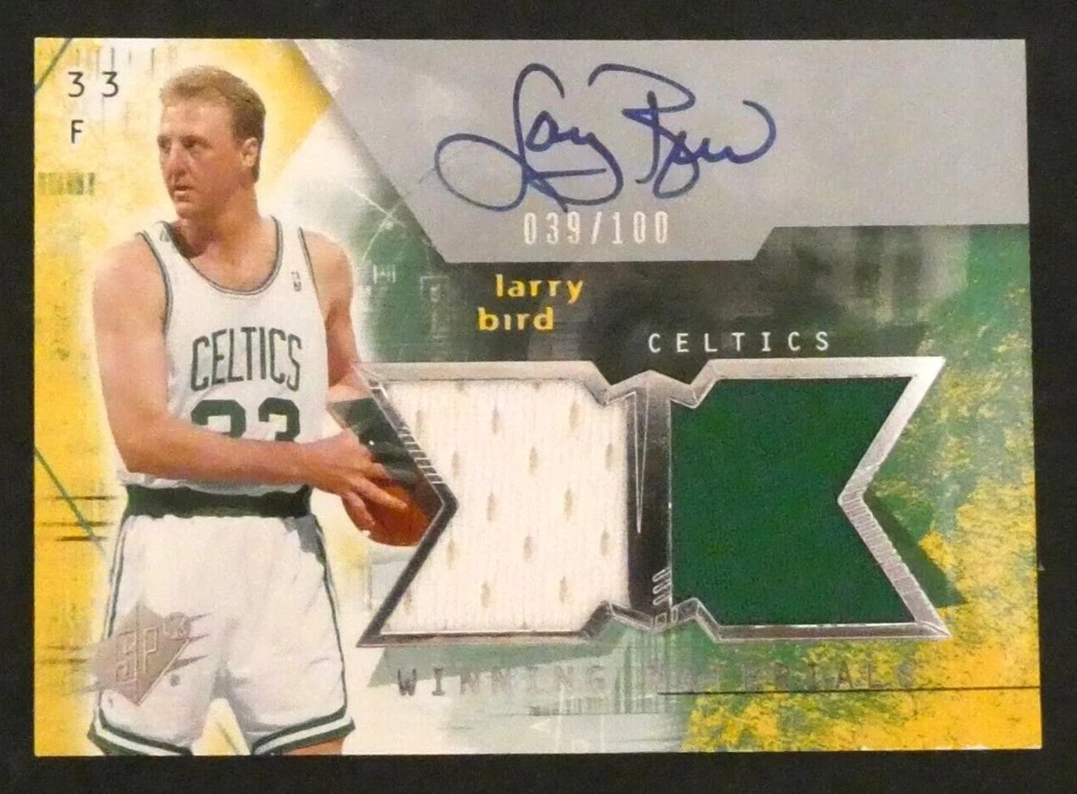 Upper Deck Larry Bird Basketball Autographed Sports Trading Cards